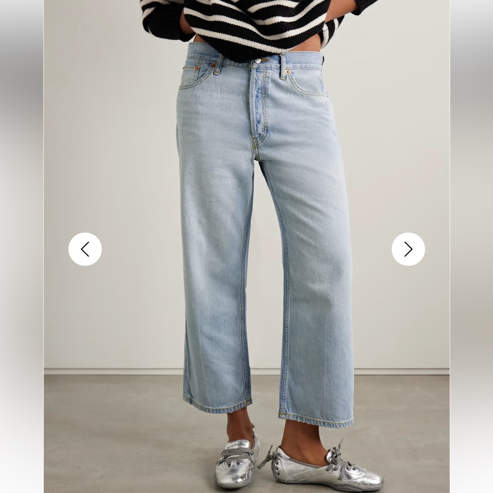 Re/Done Loose Crop Jeans